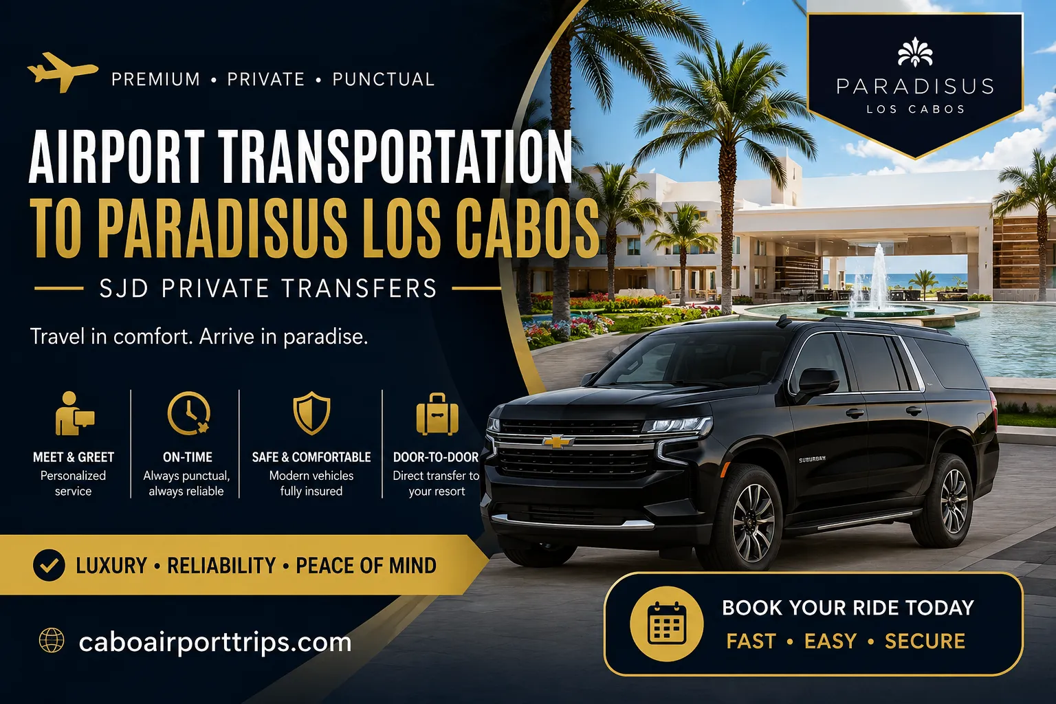 Airport Transportation to Paradisus Los Cabos SJD Private Transfers_resultado