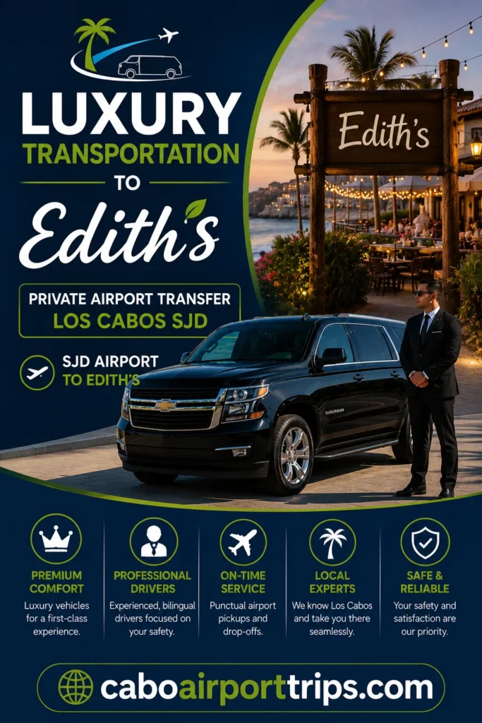 Luxury Transportation to Edith’s Private Airport Transfer Los Cabos SJD_resultado