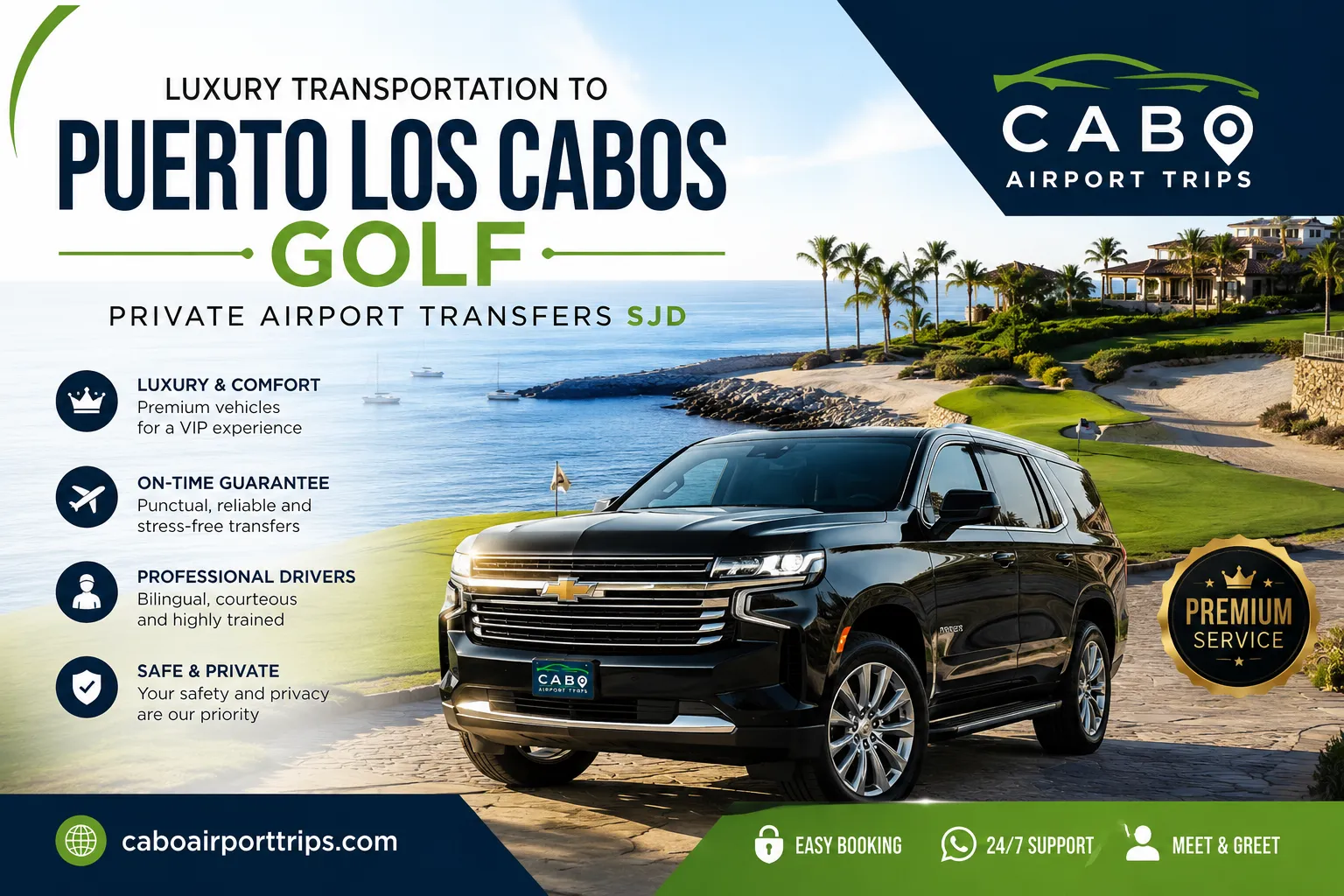 Luxury Transportation to Puerto Los Cabos Golf Private Airport Transfers SJD_resultado