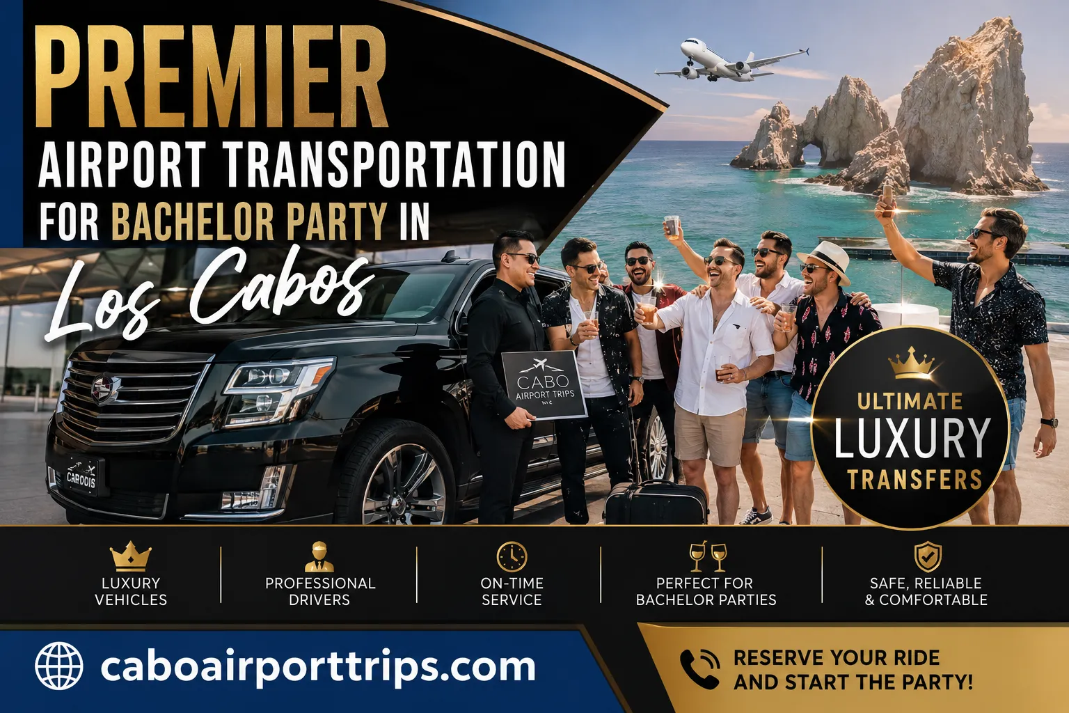 Premier Airport Transportation for Bachelor Party in Los Cabos Ultimate Luxury Transfers_resultado