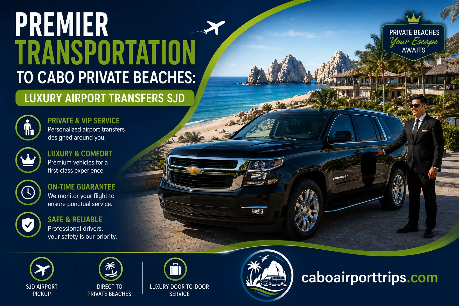 Premier Transportation to Cabo Private Beaches Luxury Airport Transfers SJD_resultado
