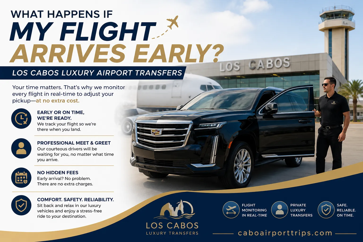 What Happens if My Flight Arrives Early Los Cabos Luxury Airport Transfers_resultado