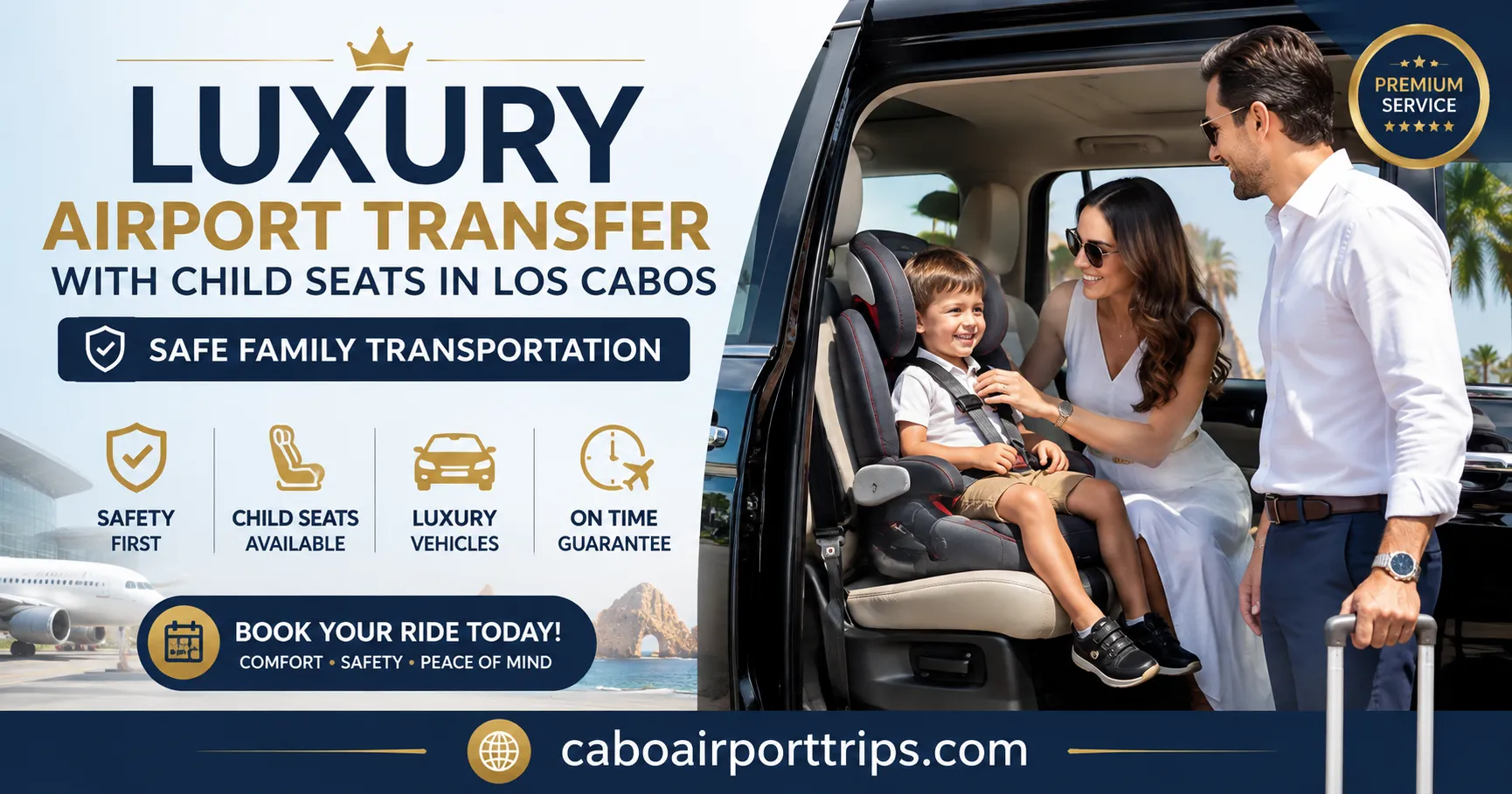Luxury Airport Transfer with Child Seats in Los Cabos Safe Family Transportation_resultado