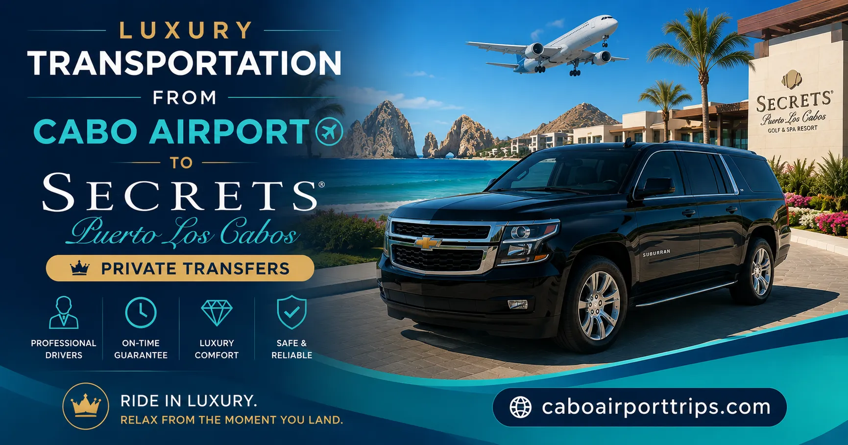 Luxury Transportation From Cabo Airport to Secrets Puerto Los Cabos Private Transfers_resultado