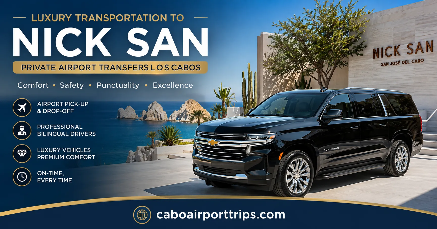 Luxury Transportation to Nick San Private Airport Transfers Los Cabos_resultado