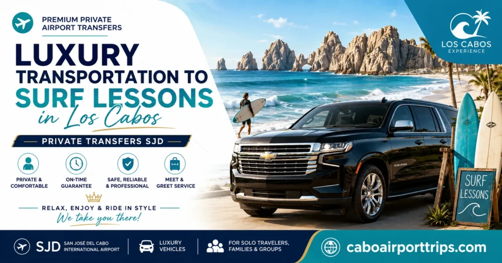 Luxury Transportation to Surf Lessons in Los Cabos Private Transfers SJD_resultado