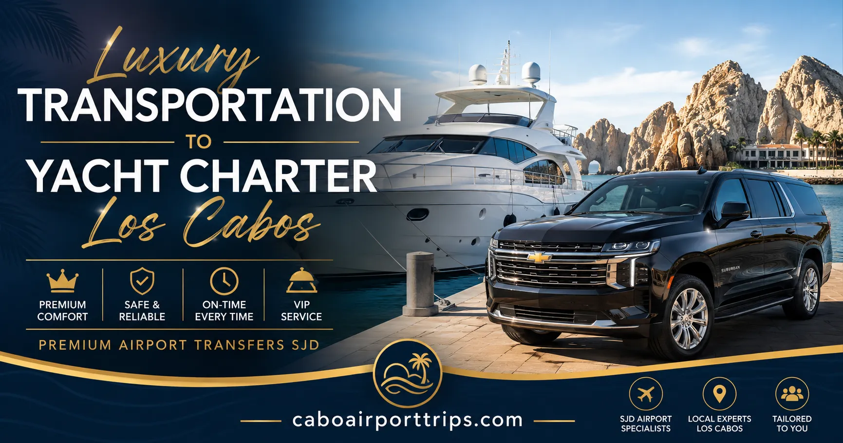 Luxury Transportation to Yacht Charter Los Cabos Premium Airport Transfers SJD_resultado